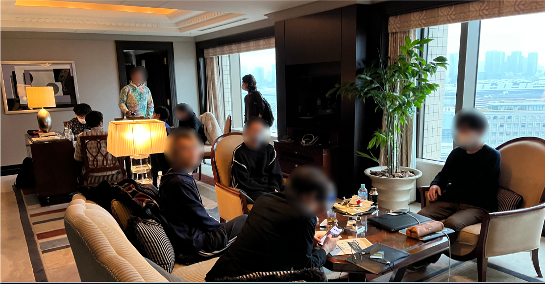 A private retreat held in a luxury hotel room in Tokyo